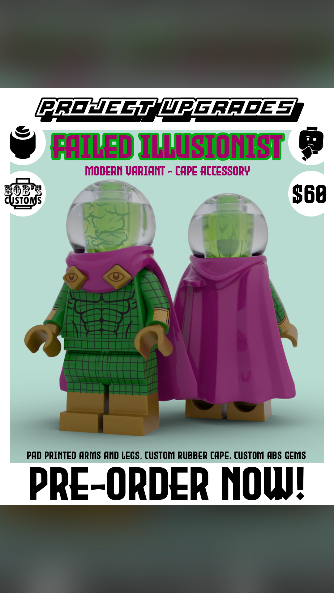 Failed Illusonist (Modern Variant, Molded Cape) - view 1