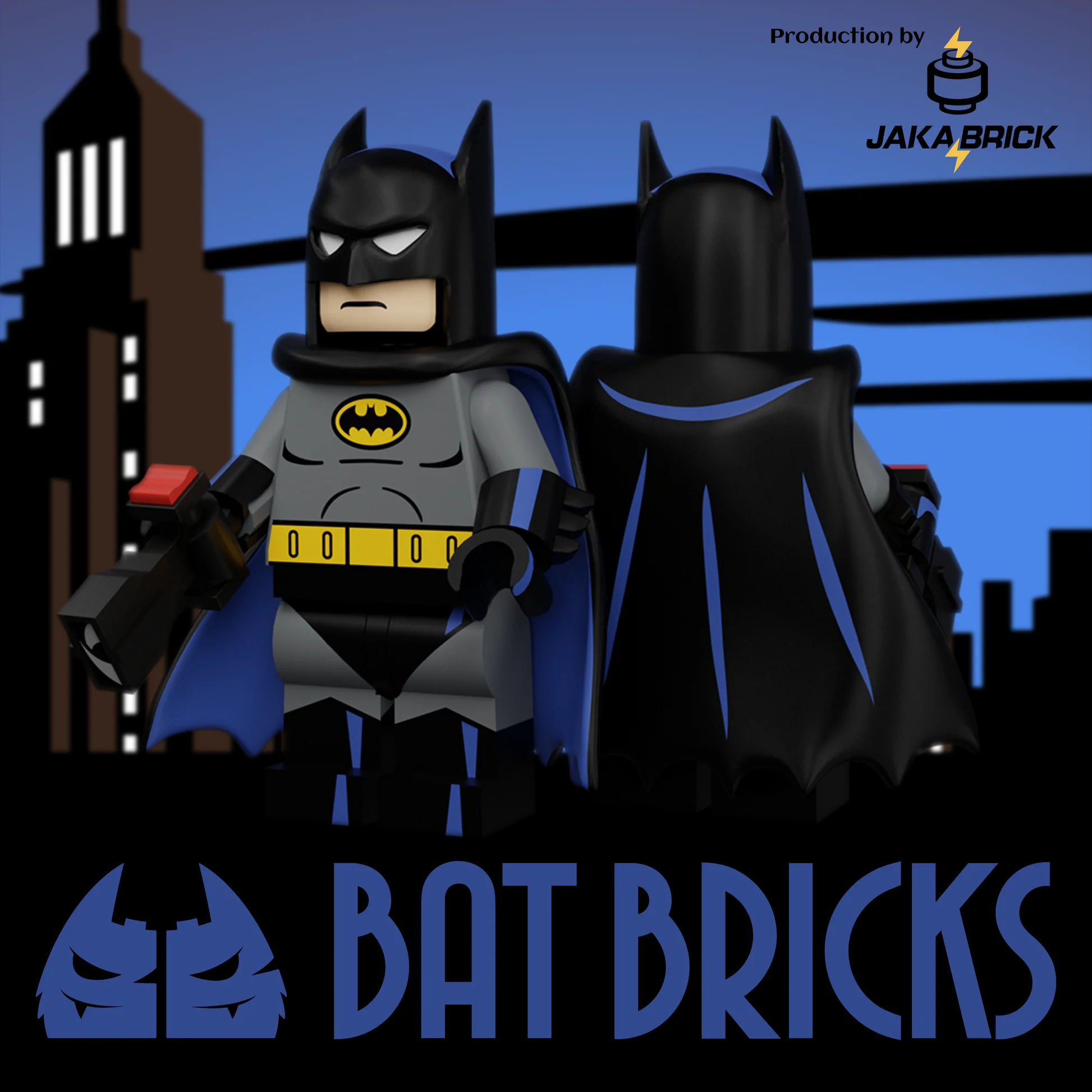 The 92 Bat Blue Edition (Bat Bricks) - view 1